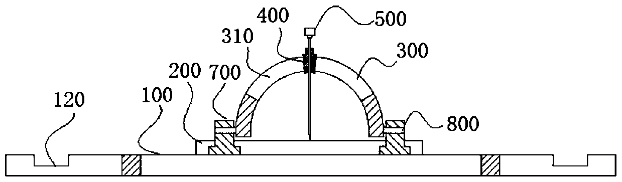 Highly-efficient lung puncture positioning device used under CT guidance