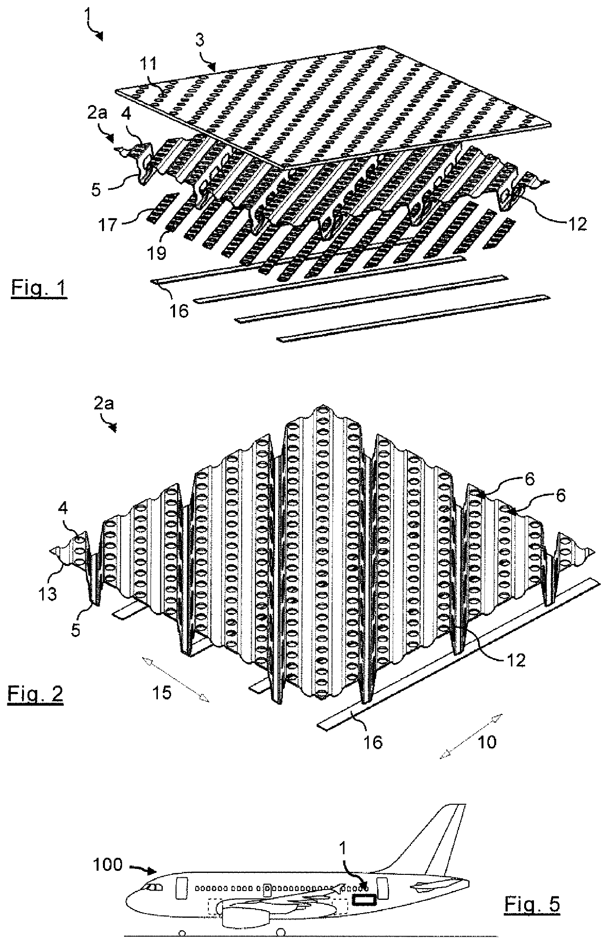 Floor arrangement for a cabin of a vehicle