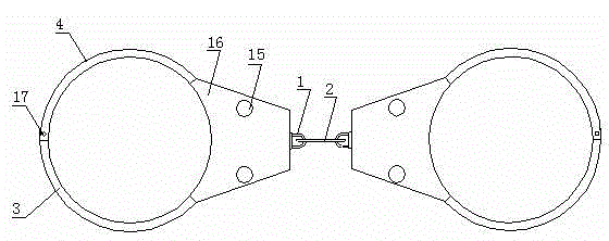 Three-position lock security handcuffs