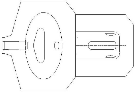 Copper furnace for continuously casting copper-aluminium composite material