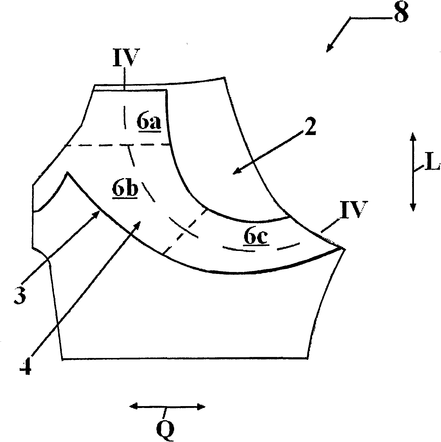 Material blank for clothes, especially for underwear