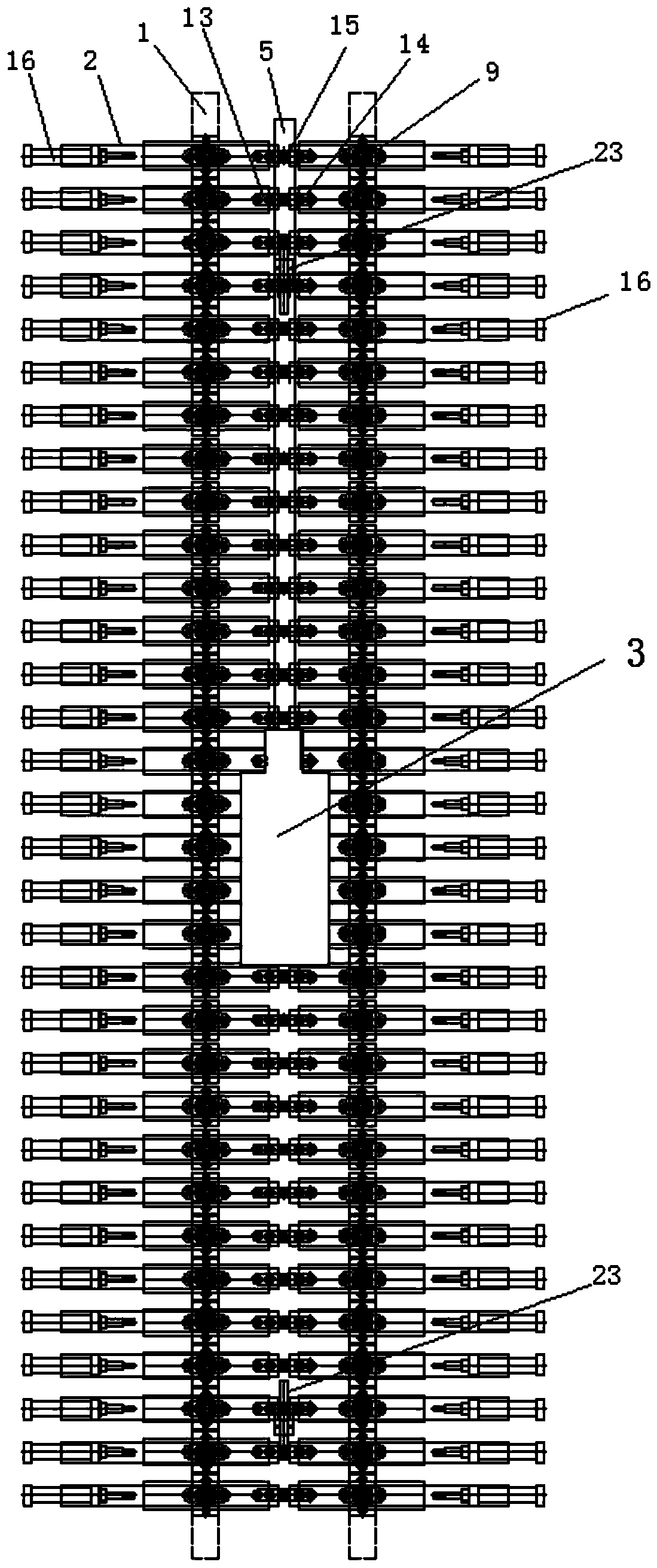 Brick blank clamping and conveying clamp device with rotation function