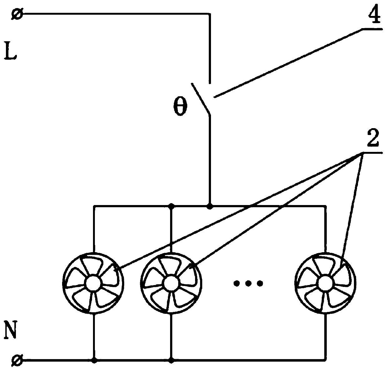 Air-cooled oil-immersed power transformer