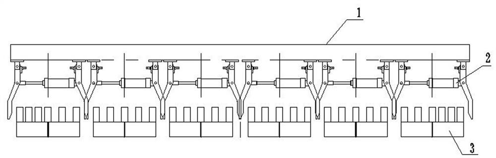 A kind of manipulator unloading brick gripper and unloading method