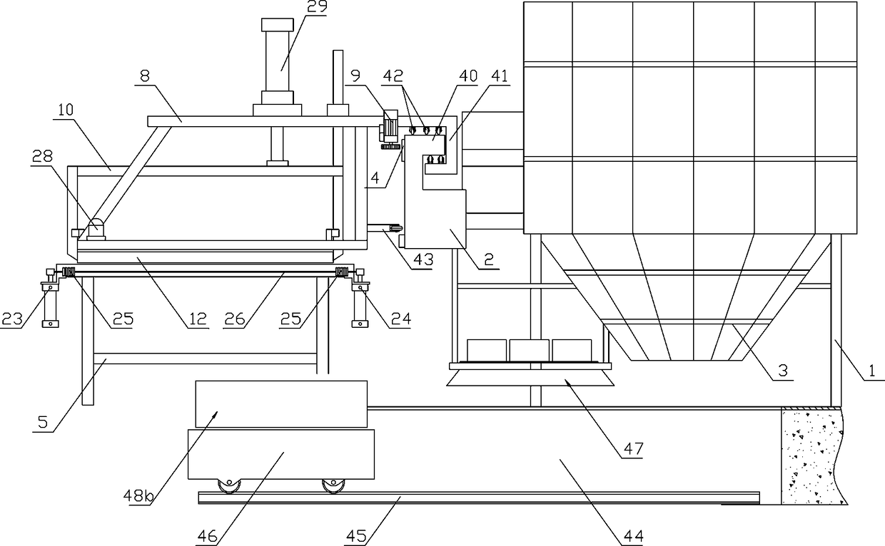 Automatic vacuumized negative pressure molding machine