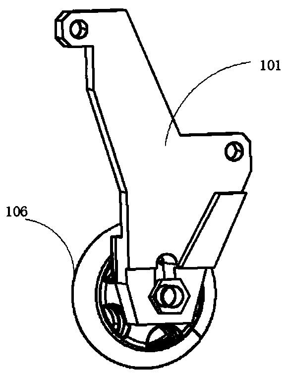 A passive support obstacle avoidance device, a stair-climbing robot and a stair-climbing method thereof