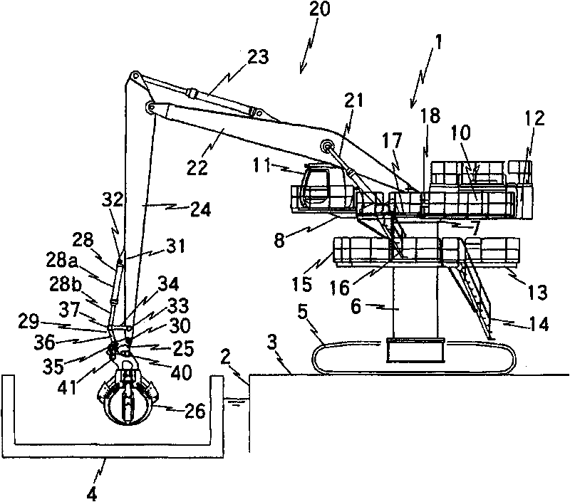 Hydraulic circuit for construction machinery