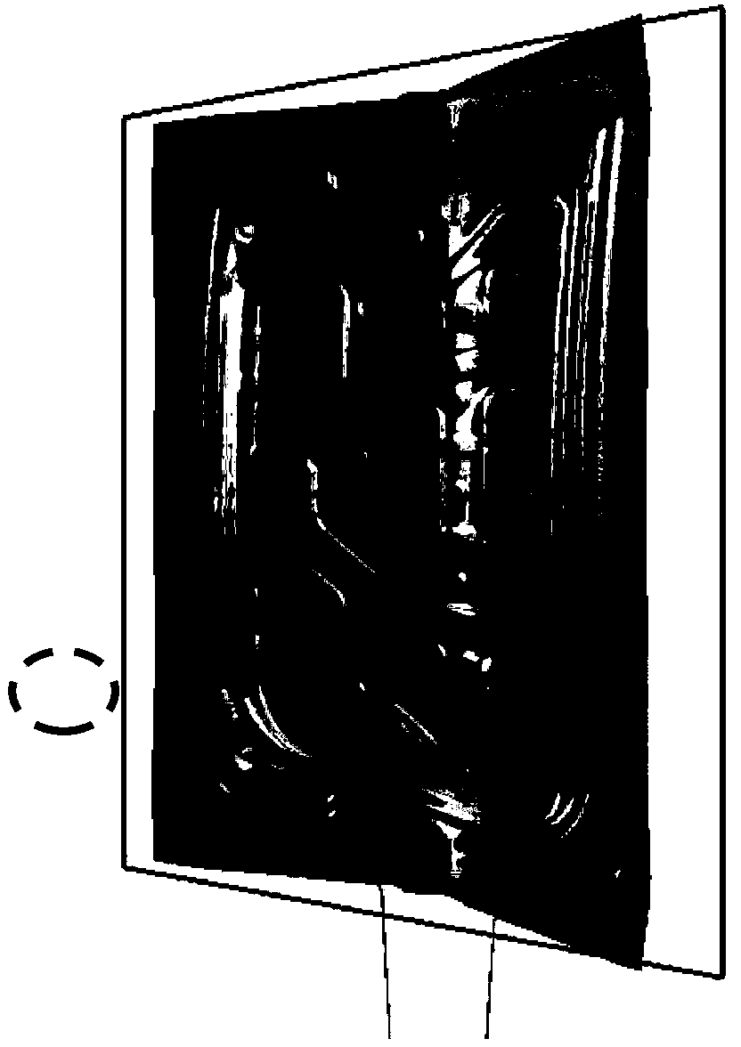 Method for forming tail door inner plate die surface