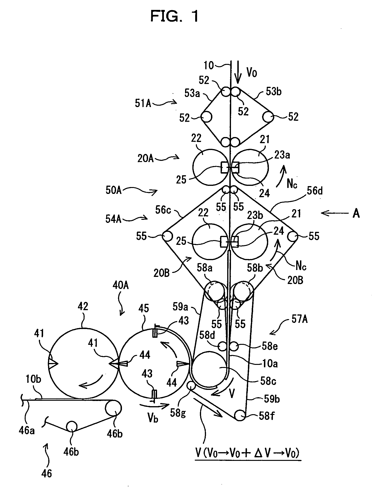 Folder for rotary press