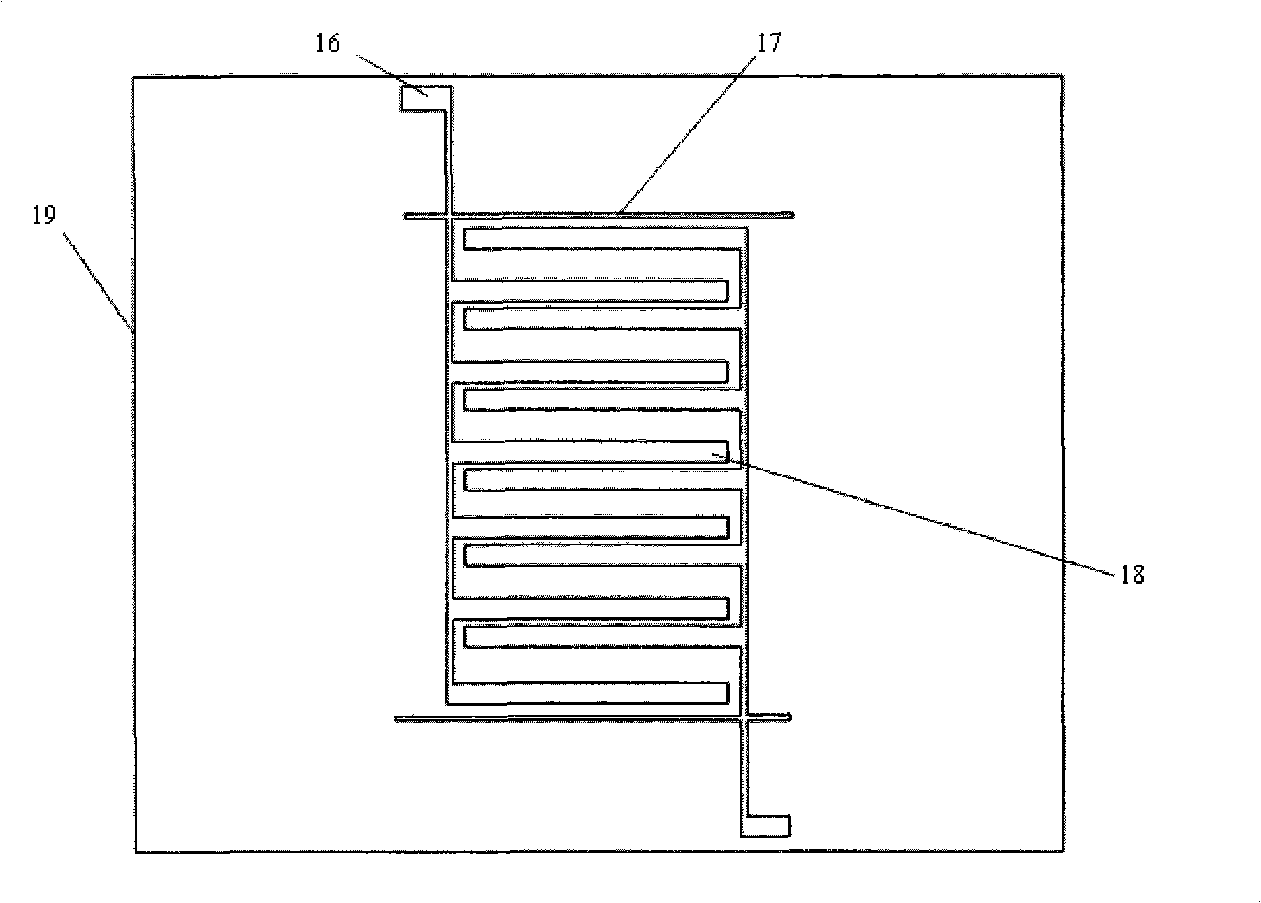 Magnetic drive micro-inertial sensor for increasing detection capacitance and preparation method