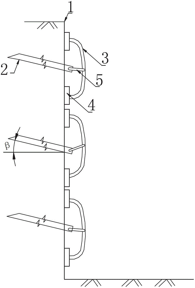 Loess foundation pit supporting method