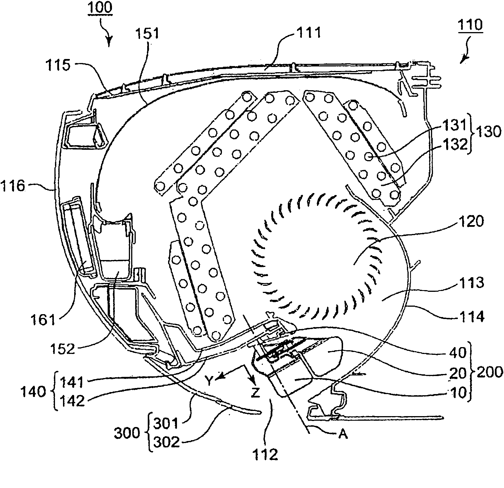 Wind direction adjusting apparatus and indoor unit of air conditioner