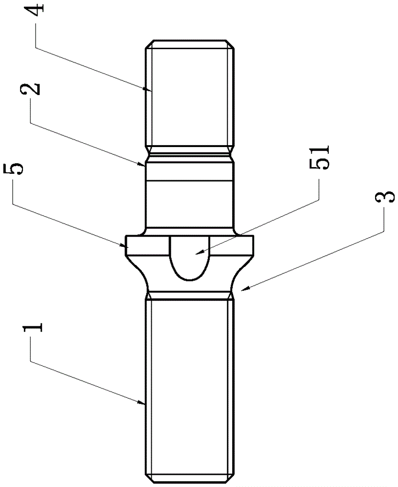 A kind of automobile hub bolt and its processing technology