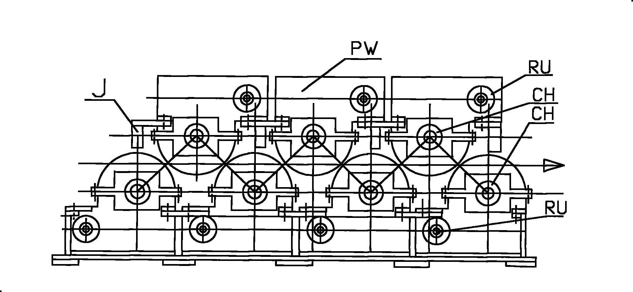 Building block system type tube stretcher