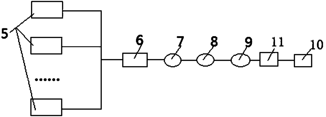 Plastic online sorting device based on near infrared technology and sorting method thereof