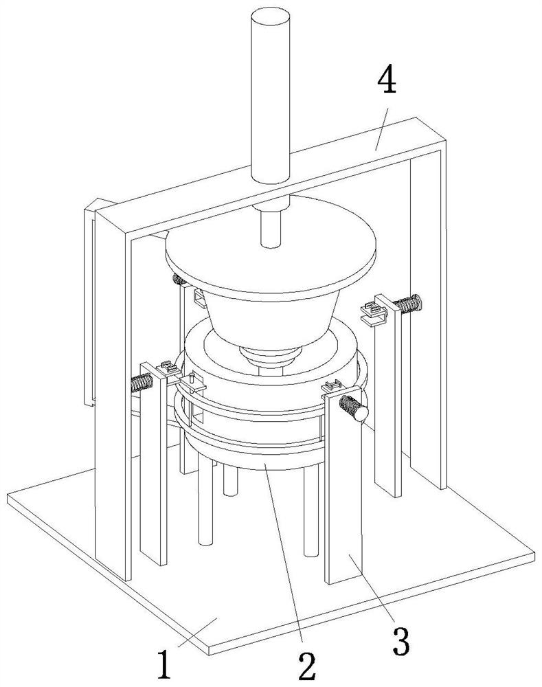 Punch forming machine for metal mesh enclosure of range hood