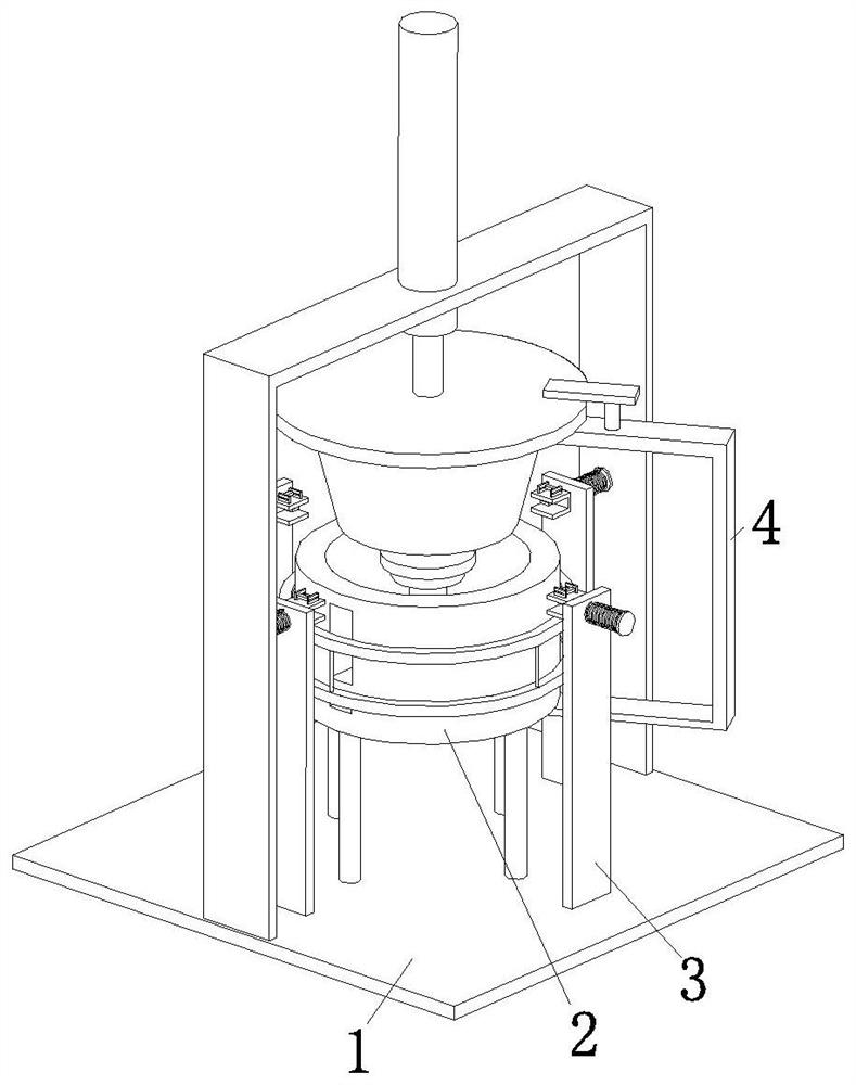 Punch forming machine for metal mesh enclosure of range hood