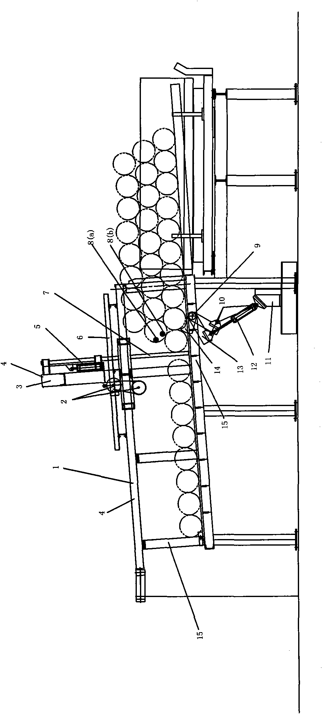 Metal bar material conveying device and application method thereof