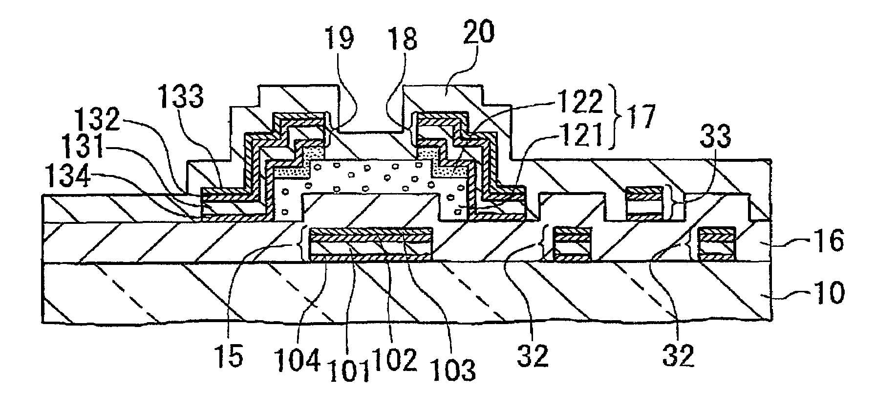 Active matrix addressing liquid-crystal display device