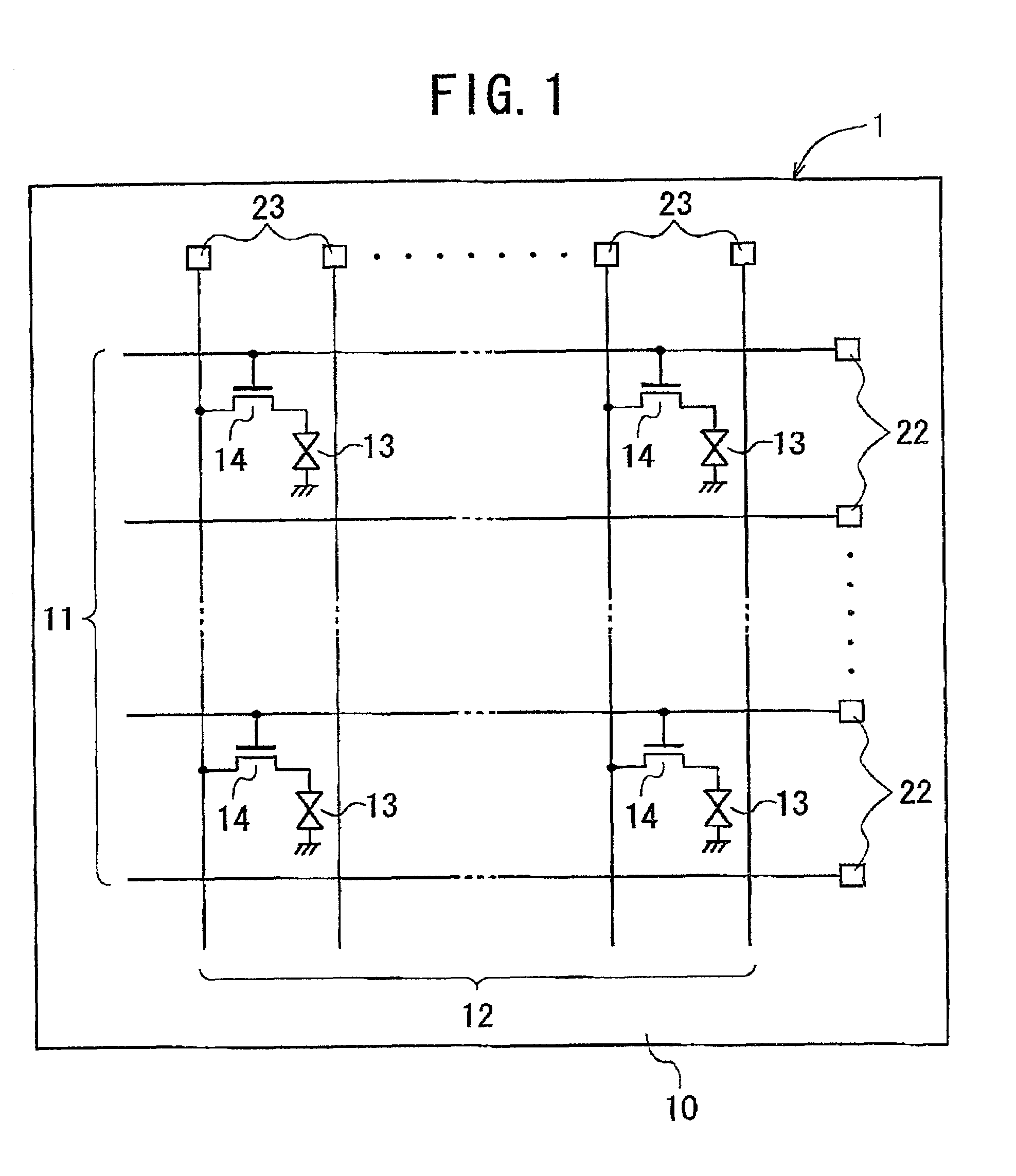 Active matrix addressing liquid-crystal display device