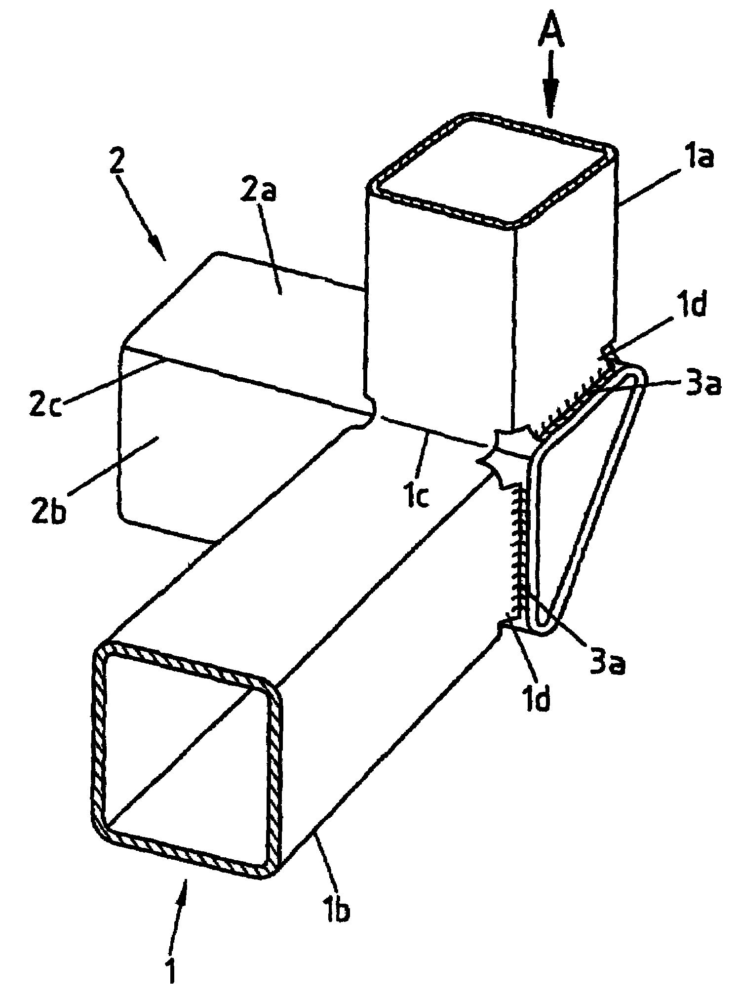 Three-dimensional node structure