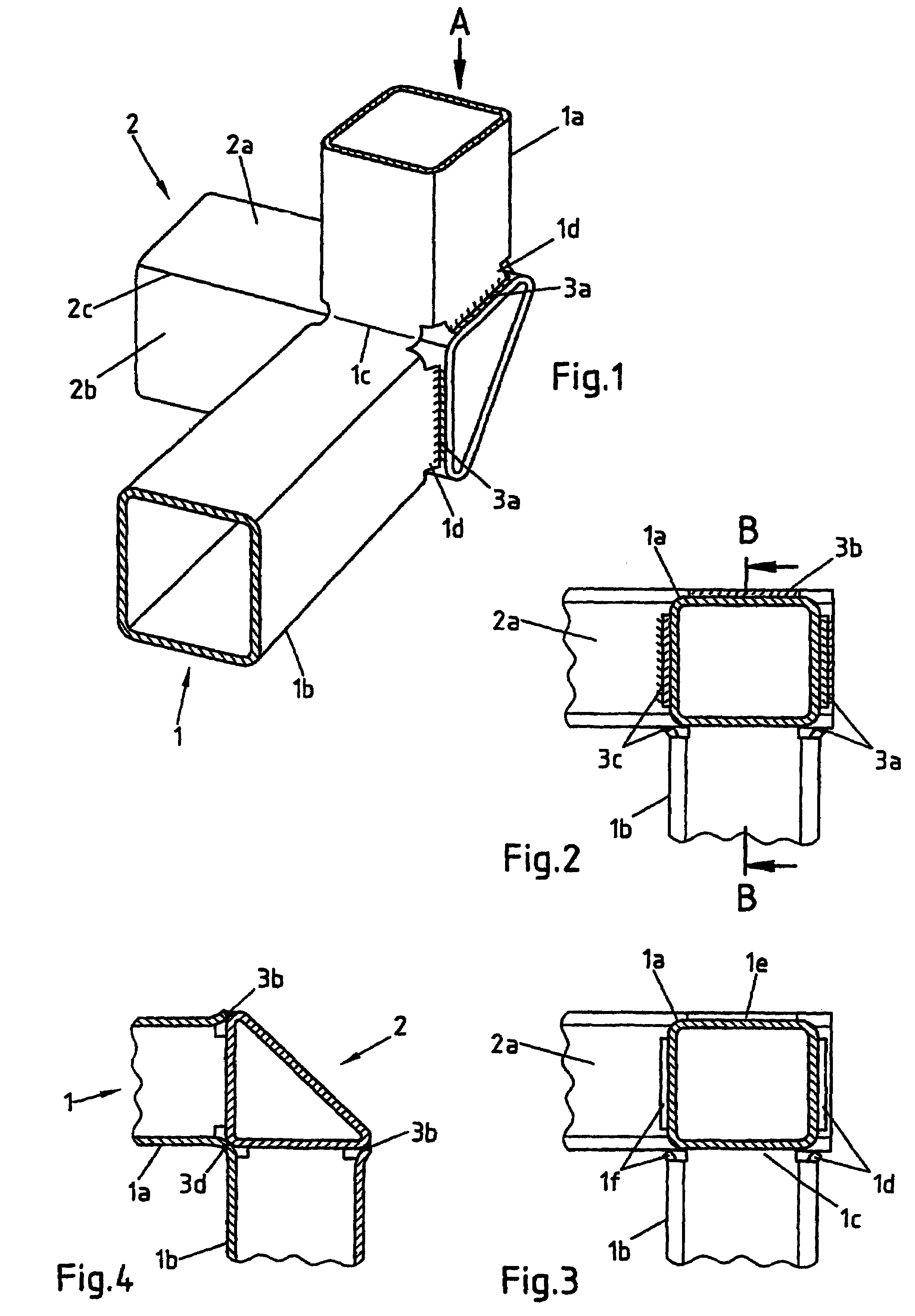 Three-dimensional node structure