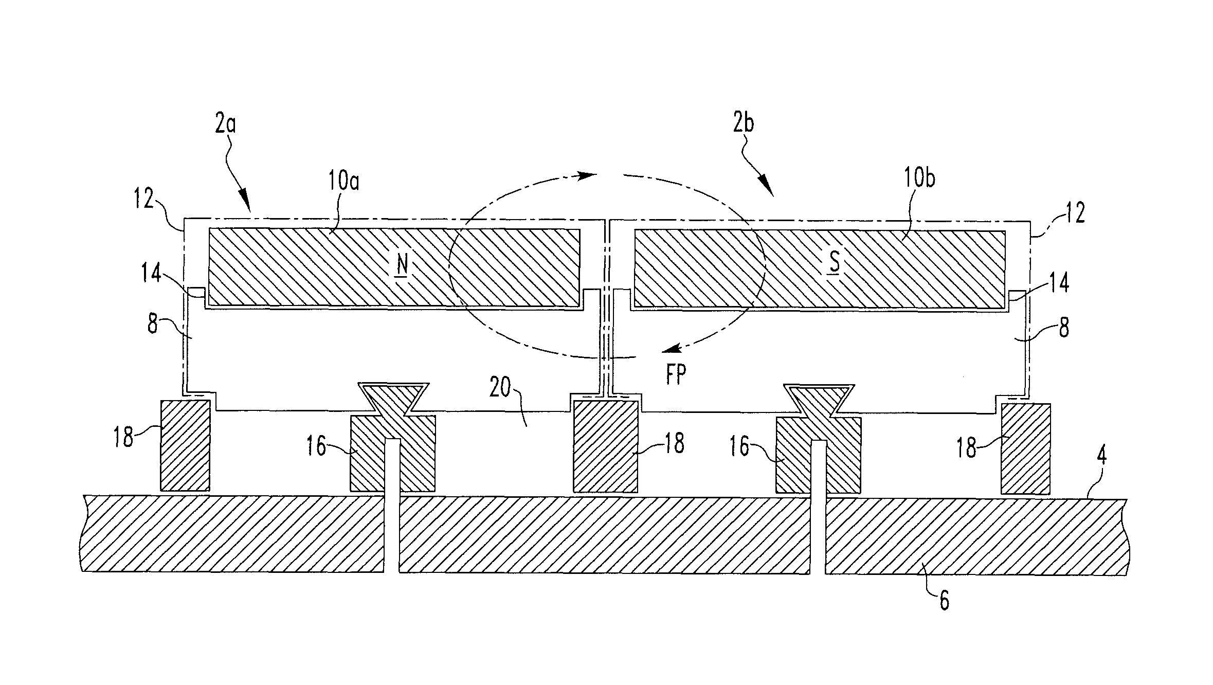 Magnet retaining arrangements