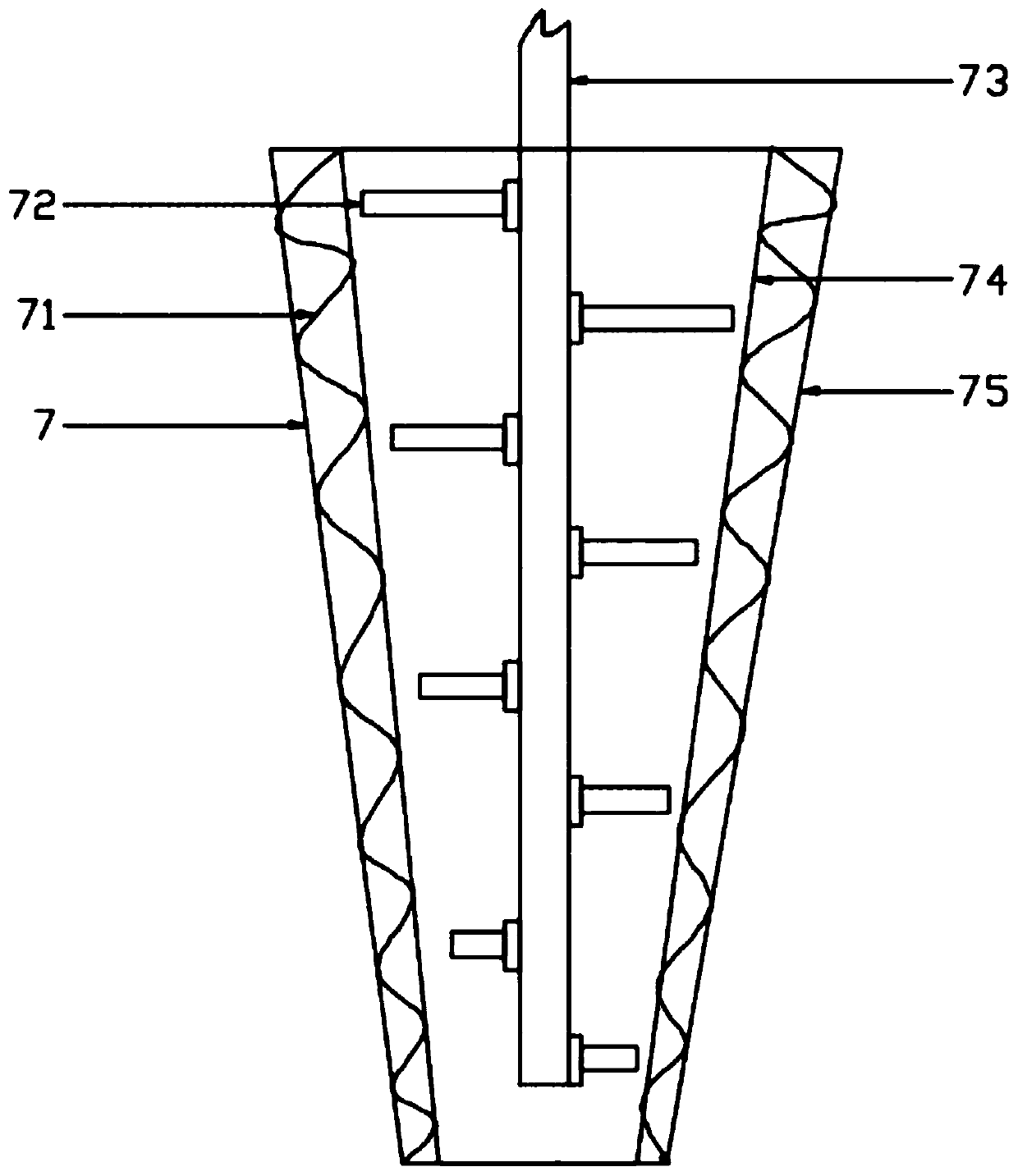 Distillation device used for chemical production