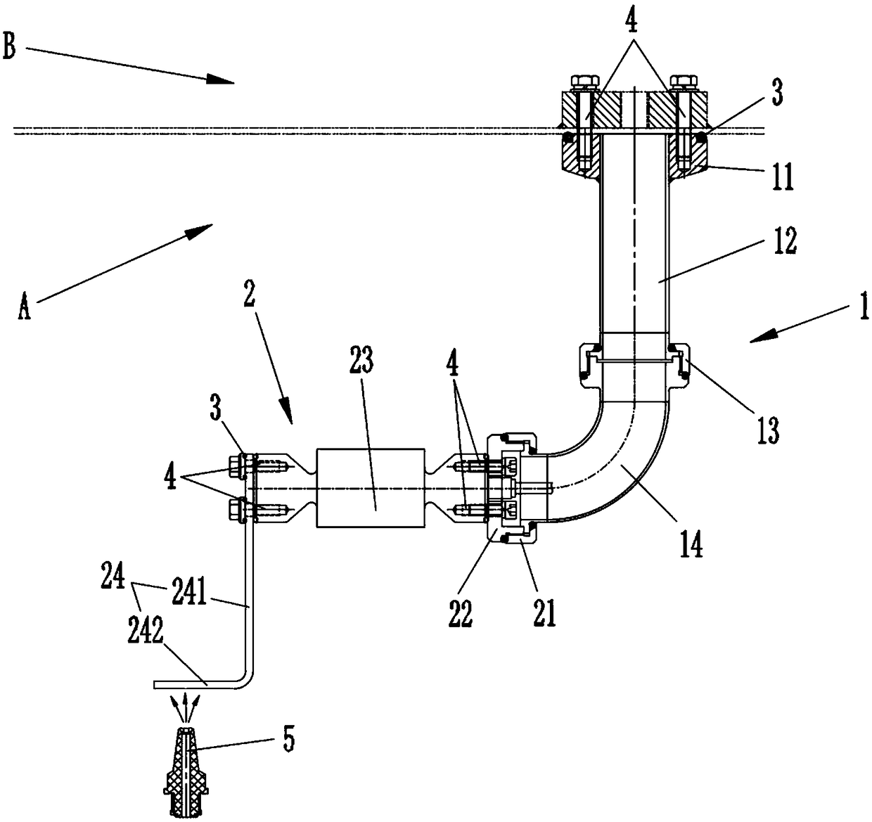 Spray pressure detection device and sterile filling production system