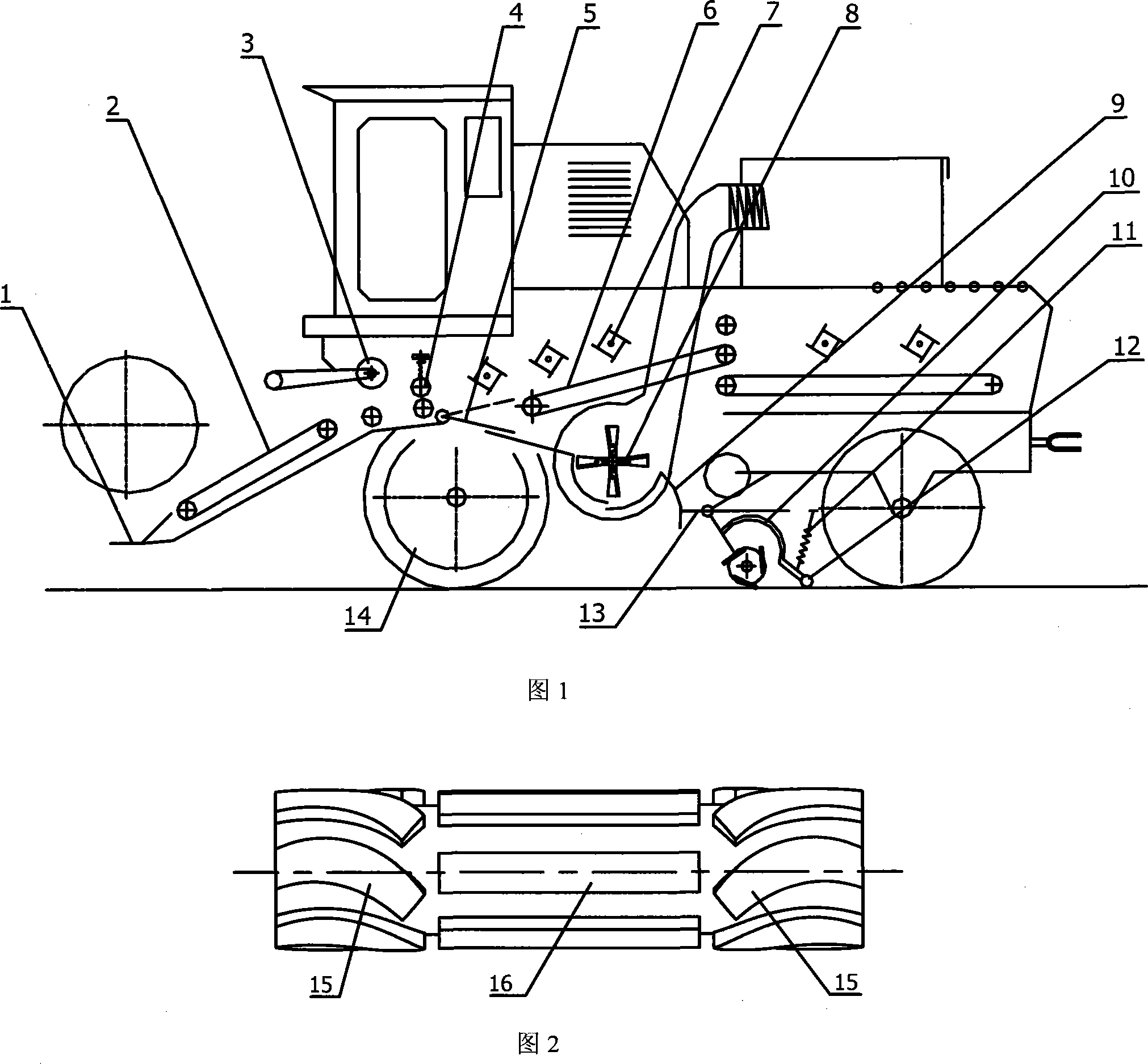 Conditioning equipment for selectively harvesting corn stalk