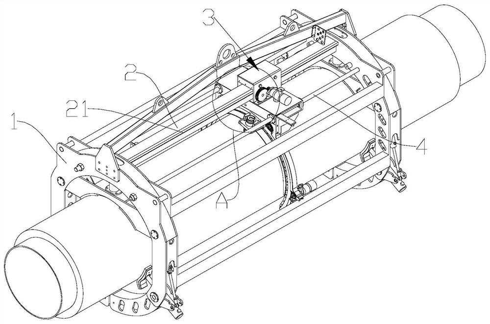 Rotary cleaning mechanism and pipeline surface cleaning mechanism