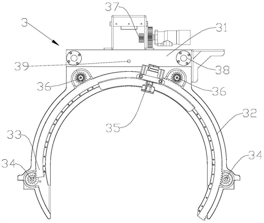 Rotary cleaning mechanism and pipeline surface cleaning mechanism