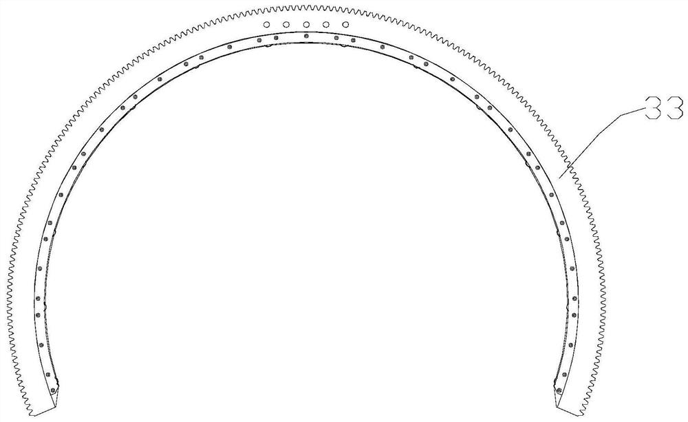 Rotary cleaning mechanism and pipeline surface cleaning mechanism