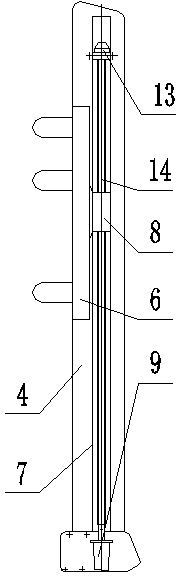 Forward-extending platform capable of adjusting distance to cab ceiling automatically