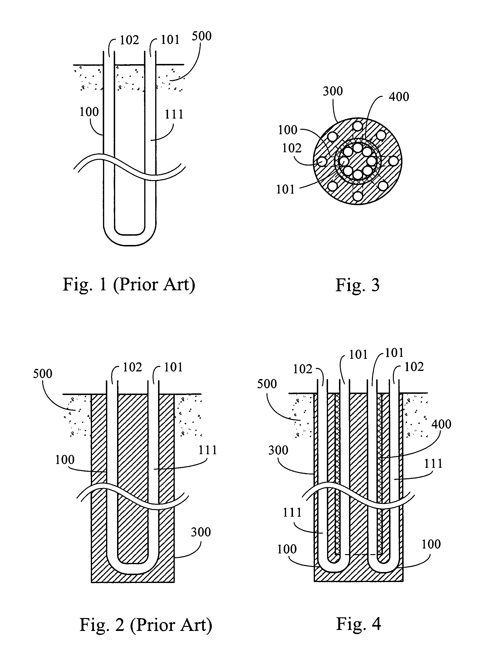 Thermal conductive cylinder installed with u-type core piping and loop piping