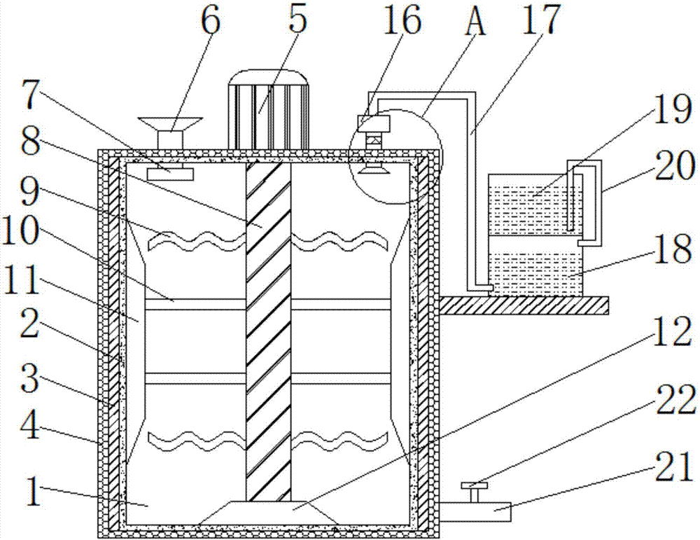 Rice husk carbonization device