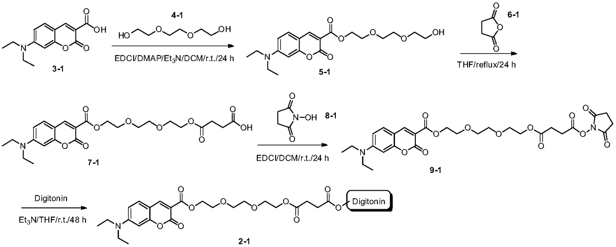 Fluorescence detecting reagent, preparation method thereof and system and method for measuring skin cholesterol