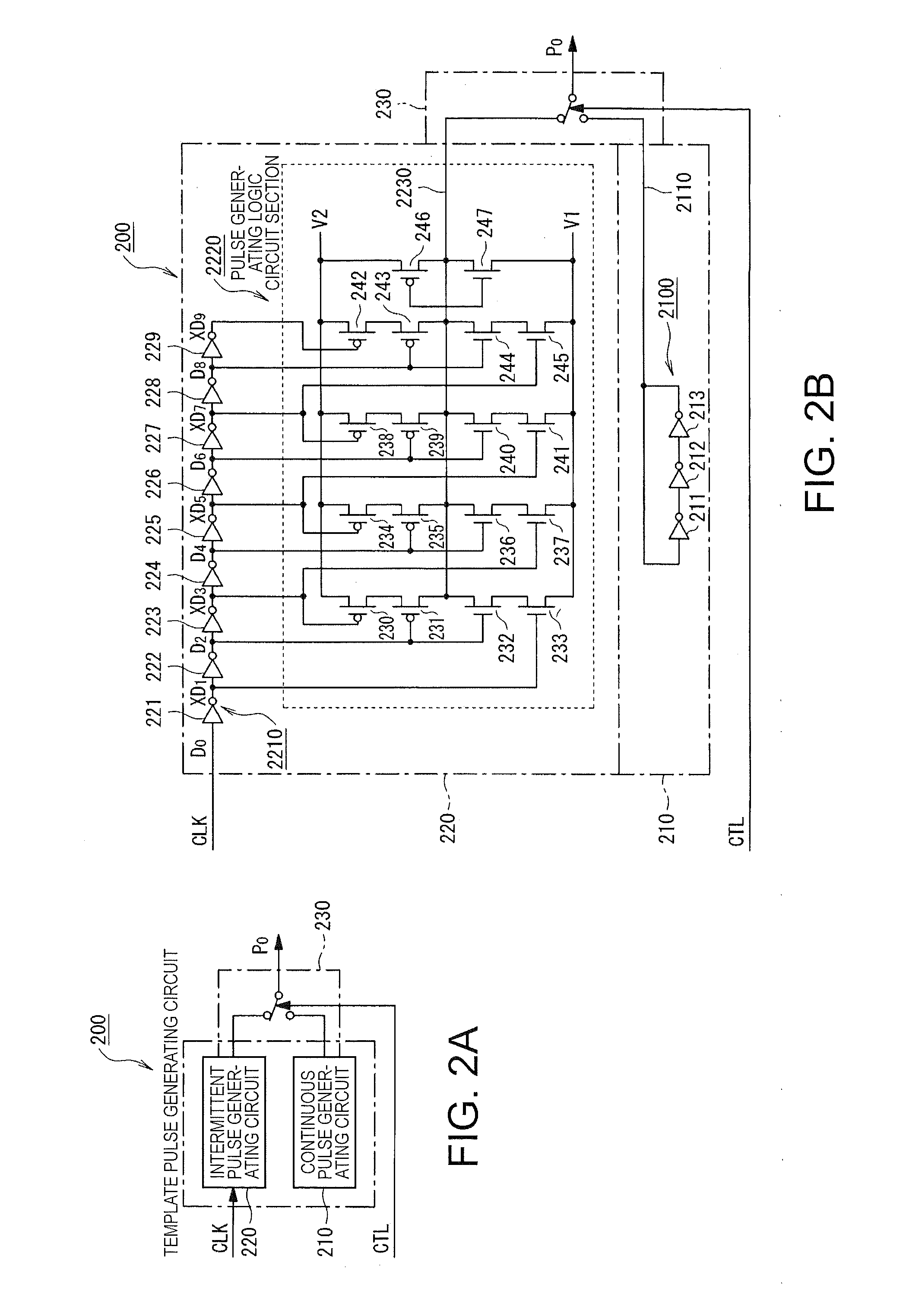 Template pulse generating circuit, communication device, and communication method