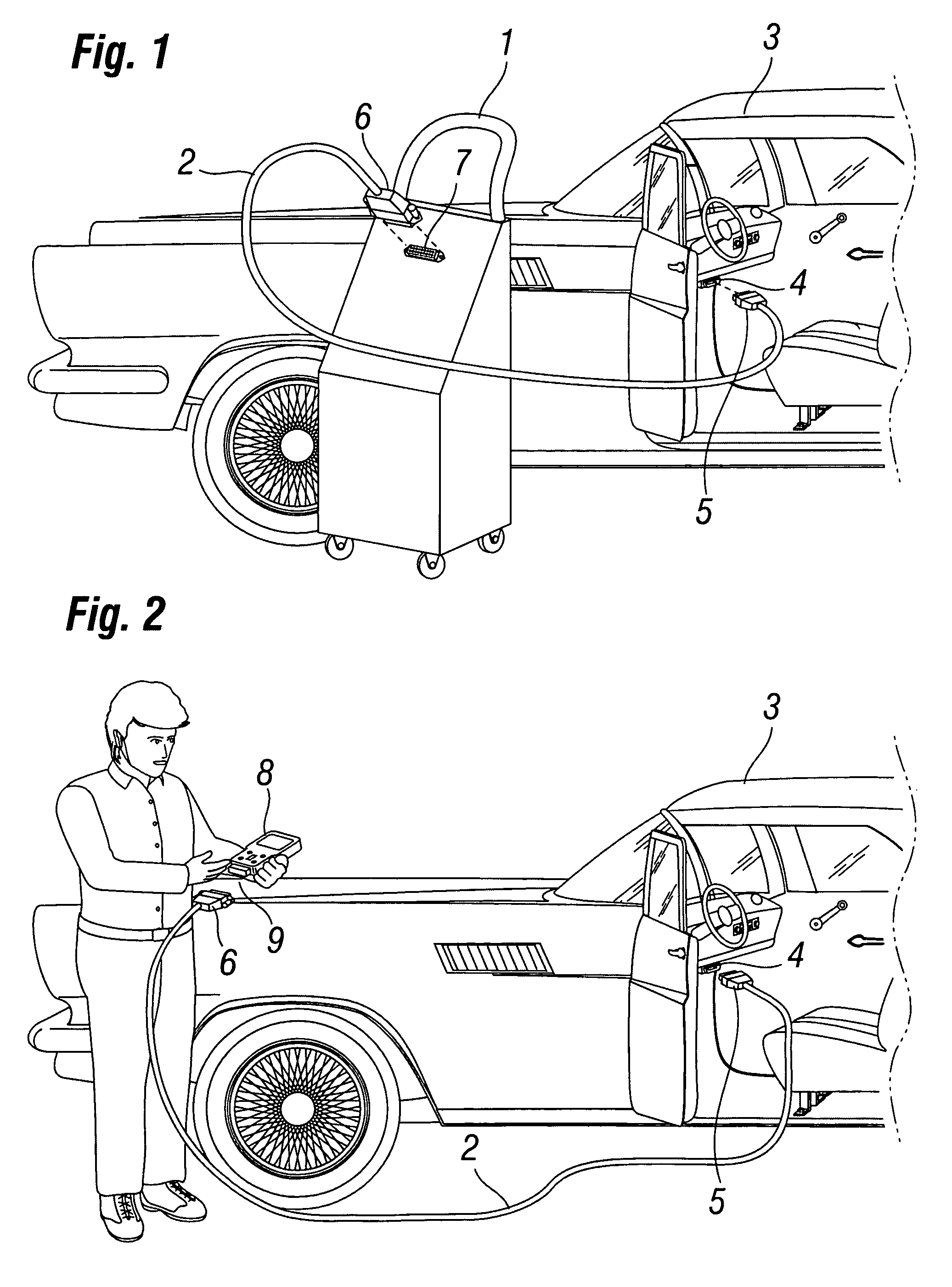 Wireless automotive data link connector