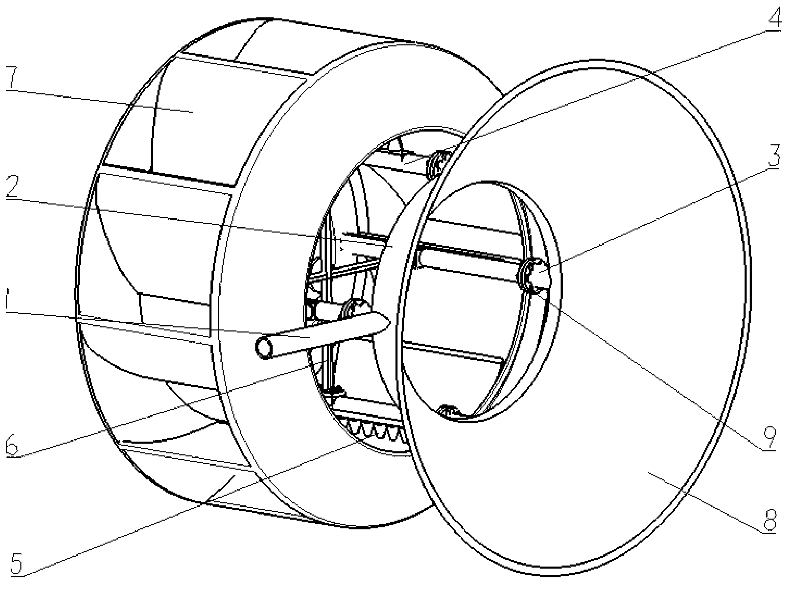 Boiler induced-draft fan soot blower