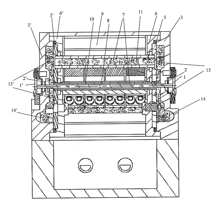 Laser gain module and liquid cooling circulating device used for same