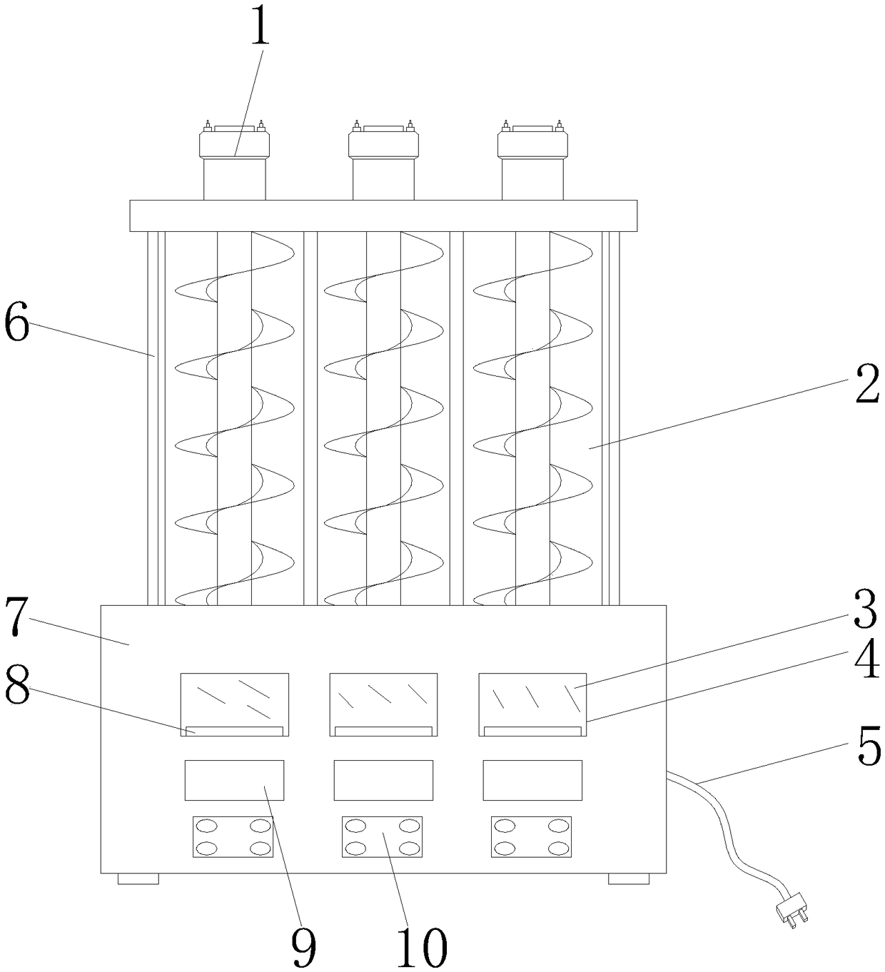 Chemical reagent metering, placement, taking and storage device