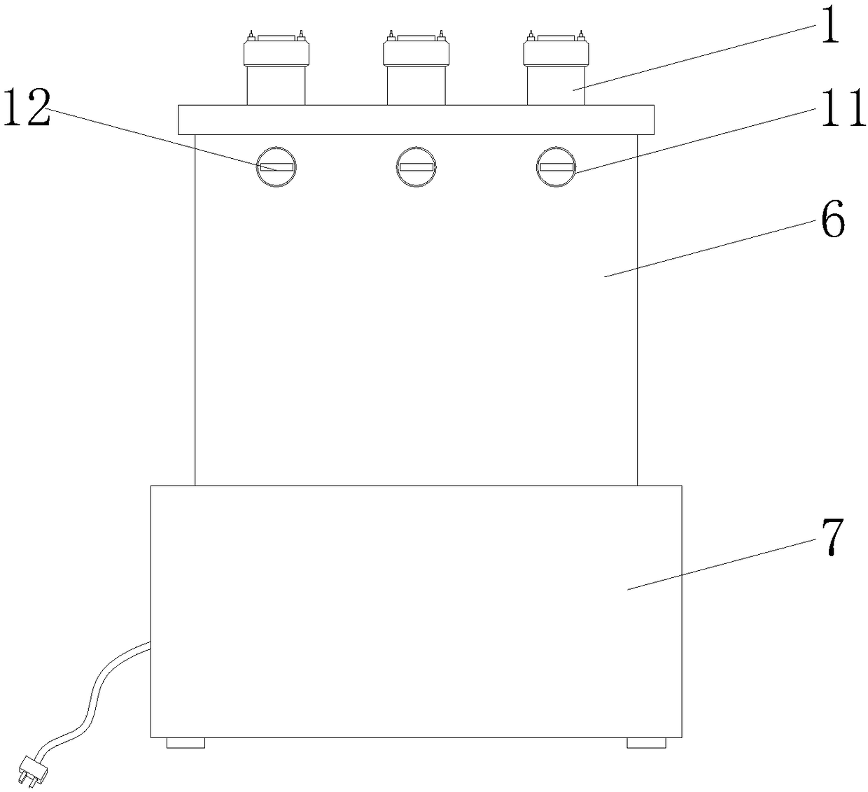 Chemical reagent metering, placement, taking and storage device