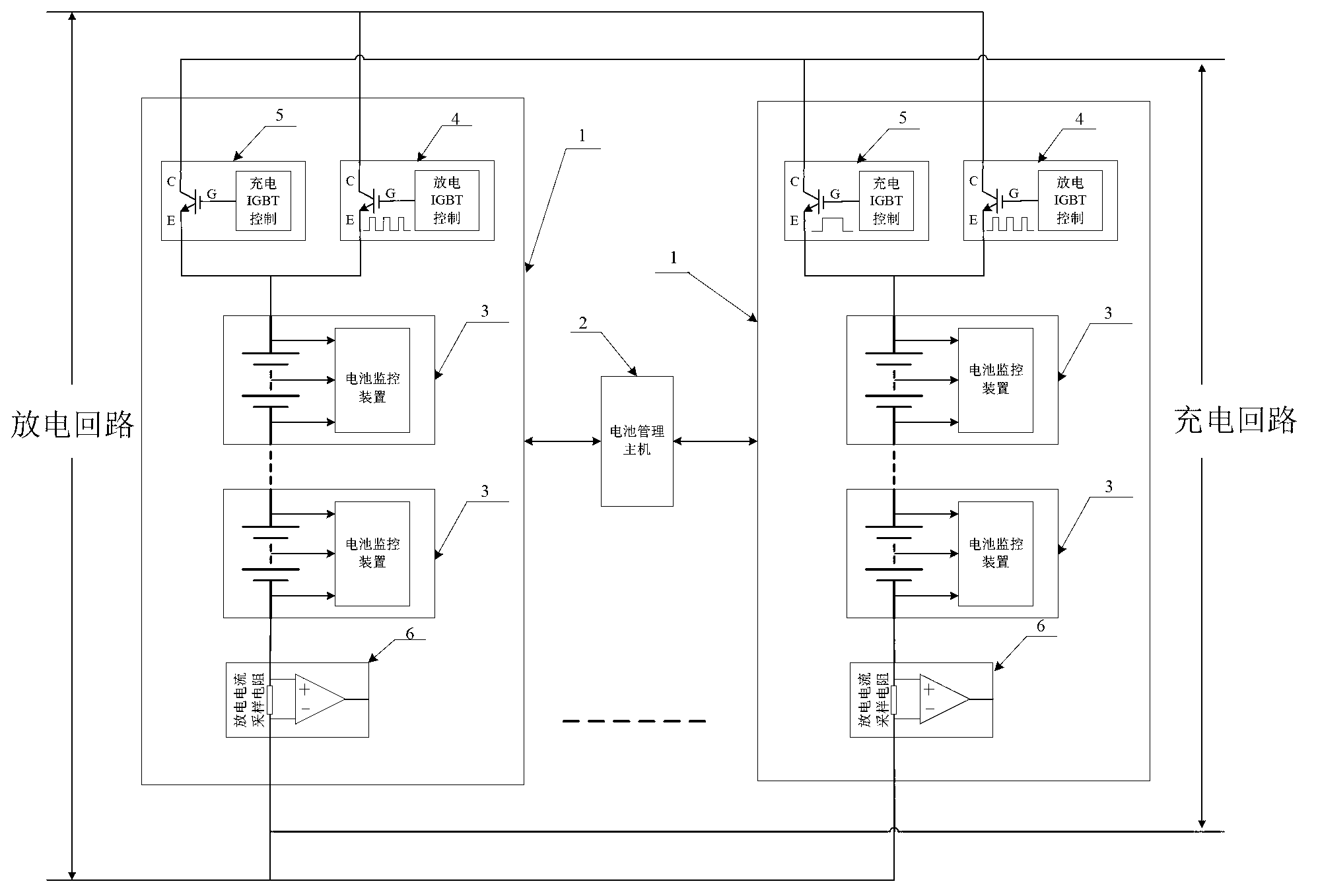 Electric vehicle low-voltage high-current battery pack combination device and control method