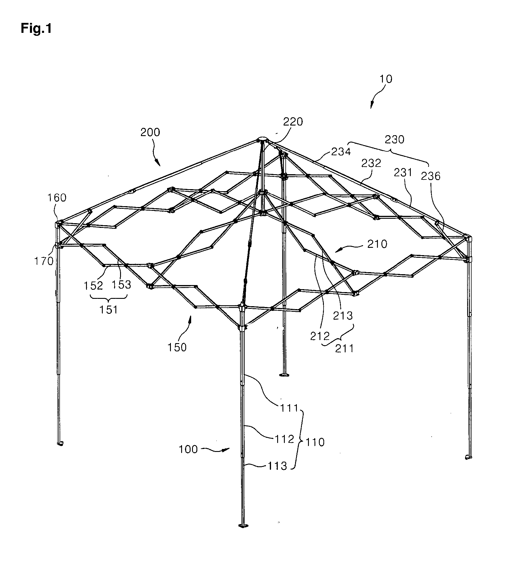 Firm canopy having no gaps