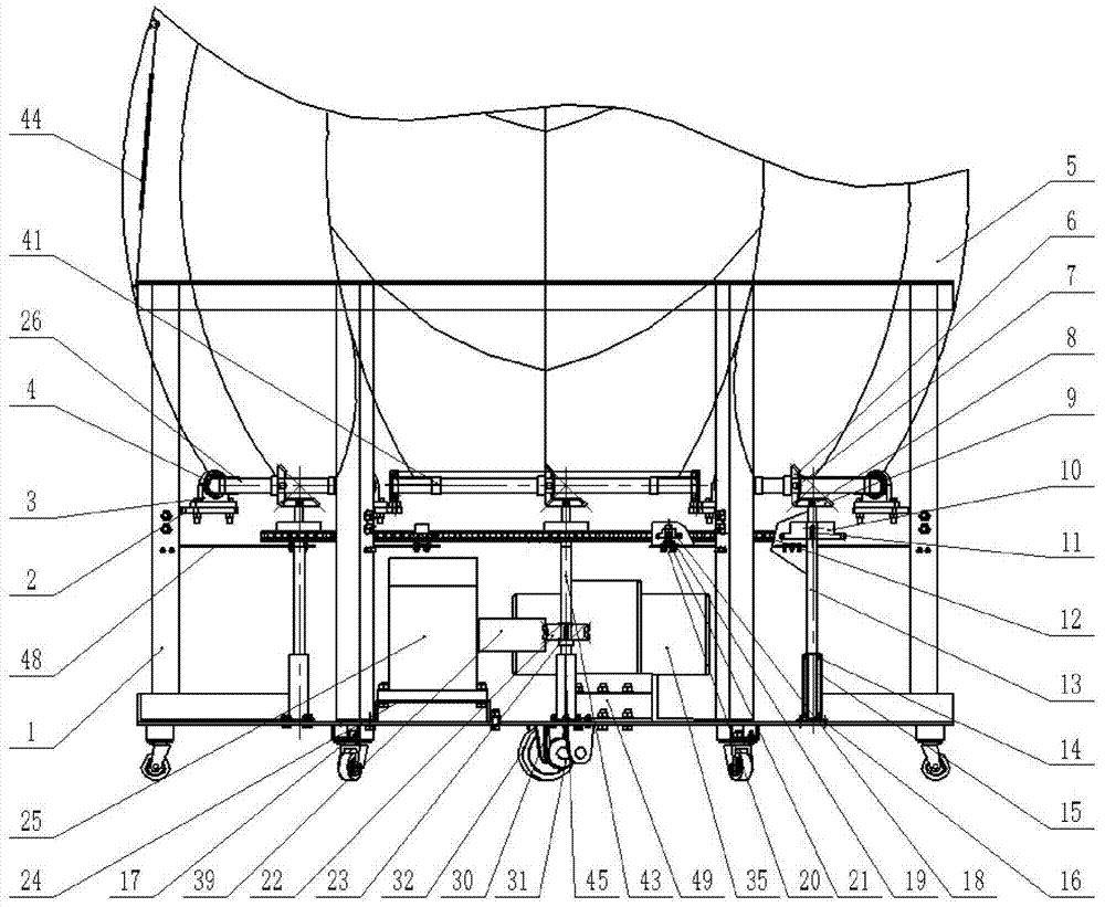 A follow-up petal automatic opening and closing device