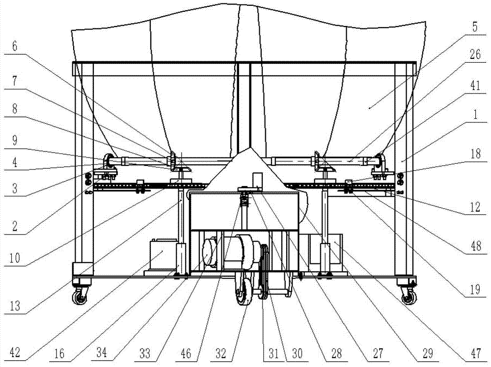 A follow-up petal automatic opening and closing device