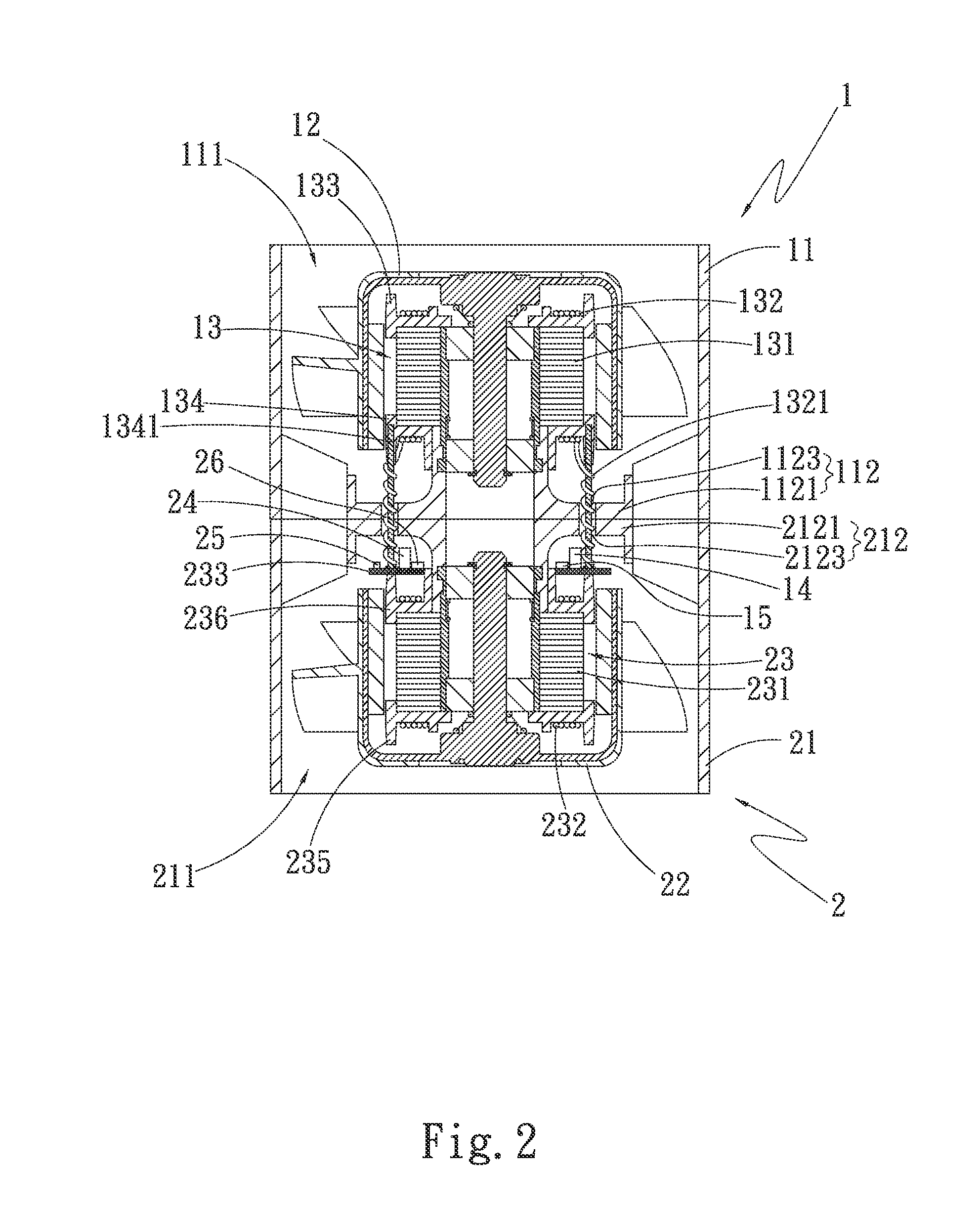 Integrated system of circuits for serial fan structure