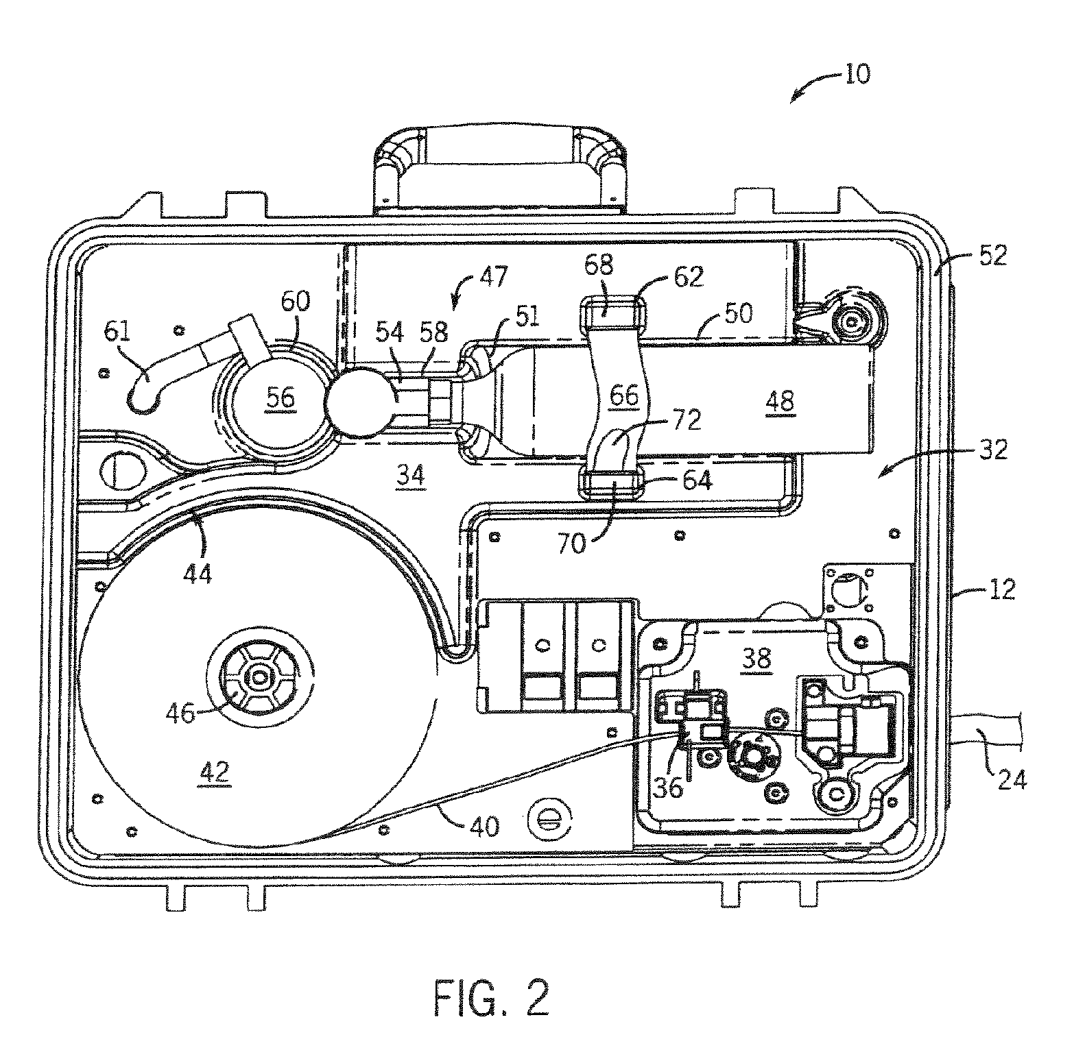 Gas system for wire feeding devices