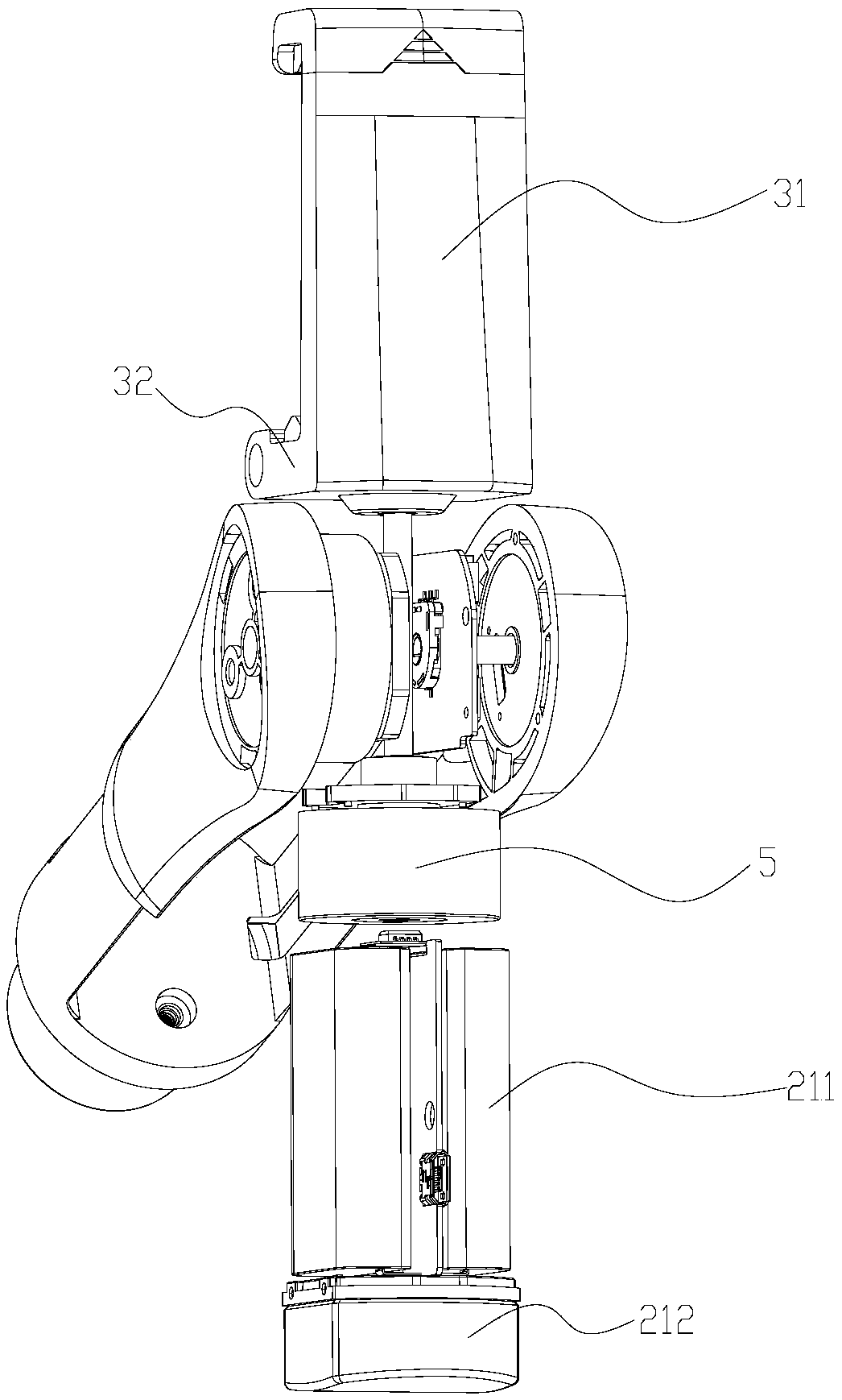 Counterweight rotating bracket and cloud platform and counterweight method formed by it